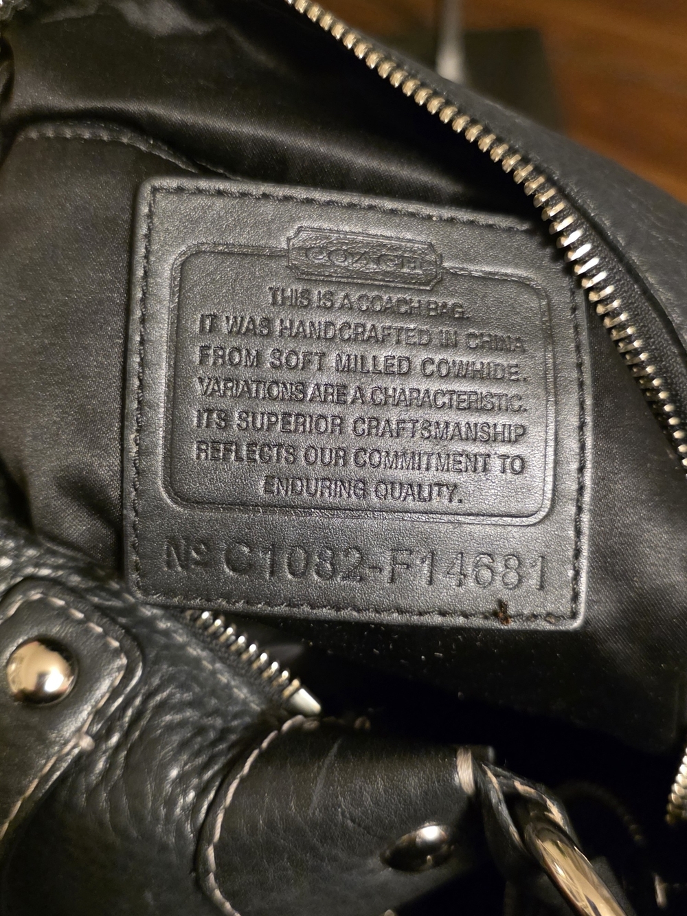 Coach Penelope Soft Milled Shoulder Bag F14681 - Picture 6 of 9